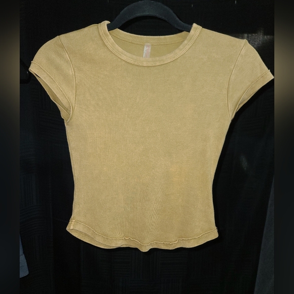 FP Movement by Free People Tan Short Sleeve Tee - Picture 1 of 7